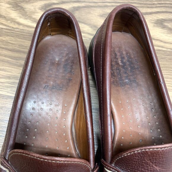 Allen Edmonds Hamlin Men’s Burgundy Leather Loafers Rubber Soles Size 9.5 D main image 7